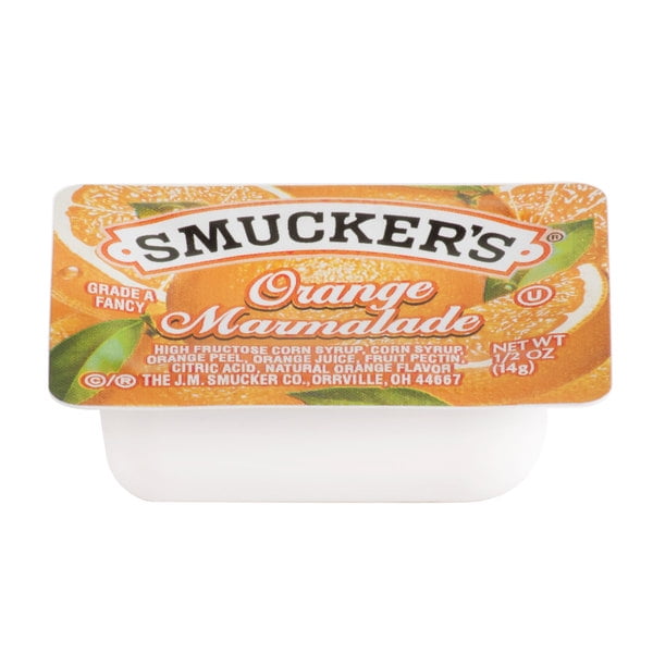 Marmelade d'Orange Smucker's, Coupelles Portion de 0,5 oz - 200/caisse