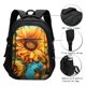 thumbnail image 3 of Disketp Deep Yellow Colorful Sunflower Mochila de Viaje Estampada para Laptop con Puerto de Carga USB, Mochila Impermeable para Computadora – Regalo para Hombres y Mujeres, 3 of 7