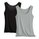 thumbnail image 1 of Pijama de manga corta para mujer, blusa lisa con cuello en U, de 3 piezas, 1 of 3
