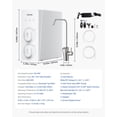 thumbnail image 2 of VEVOR Reverse Osmosis System, 800 GPD 8-stage Tankless Reverse Osmosis Water Filter, NSF Certified TDS Reduction, Under Sink Water Filtration System with Smart Display Faucet, 2:1 Pure to Drain Ratio, 2 of 9