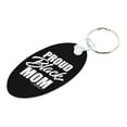 thumbnail image 2 of ThisWear Mom Gifts for Women Proud Black Mom 2-Pack Aluminum Oval Keychain, 2 of 3