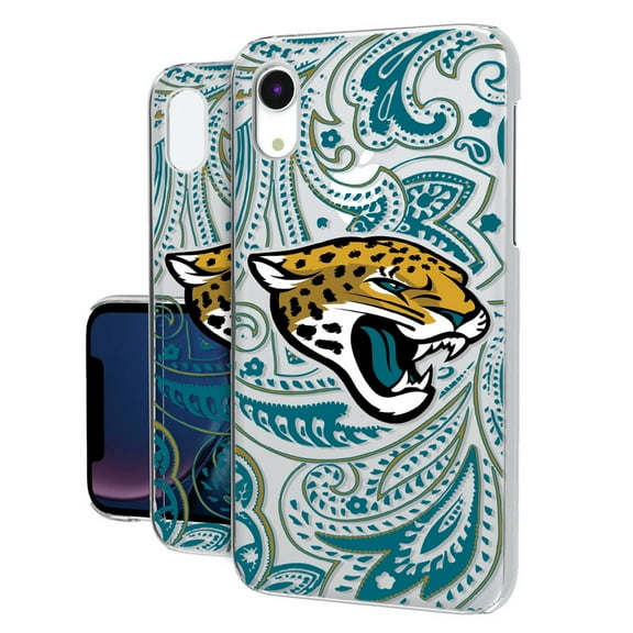 Jacksonville Jaguars iPhone Clear Paisley Design Case
