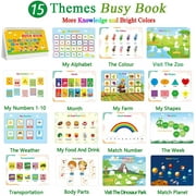 Montessori Learning Toys for Toddlers 2-4, Educational Busy Books for Kids Aged 3 4 5 Years Old