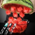 thumbnail image 4 of Kuroiy 304 Stainless Steel Watermelon Slicing Tool | Fruit Divider | 1PC Watermelon Cutter | 1.1 Inch Cube Precision | Solid Handle | Heavy-Duty Melon Knife | Easy Cleanup, 4 of 8