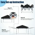 thumbnail image 6 of MASTERCANOPY 10’ x 10’ Pop-up Canopy Tent with 2 Detachable Side Shades, Black, 6 of 11