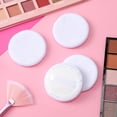 thumbnail image 7 of RUseeN 10 pcs Round Velour Face Makeup Powder Pads, 2.36 Inch Soft Face Compact Setting Powder Puff, Powder Puff Pads with Ribbon, Puff Pads for Loose Powder, White, 7 of 7