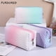 thumbnail image 2 of PURDORED-Bolsa de maquillaje de Color degradado para mujer, neceser grande de terciopelo con cremallera, ideal para viaje, 1 unidad qiuyongming unisex, 2 of 2