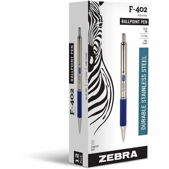 Zebra Pen, ZEB29220, F402 Retractable Ballpoint Pen