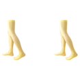 thumbnail image 4 of QualitChoice 1 Paire de Chaussettes Hautes pour Femmes 52 cm Style Preppy Jaune Vif 2Set, 4 of 6