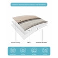 thumbnail image 5 of Brown Beige Stripes Twin XL Size Down Alternative Comforter,Lightweight Comforter Quilt Bedding Set with Pillow Shams Geometric Painting Neutral Textured Bed Comforter Duvet Insert 68"x98", 5 of 7