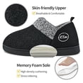 thumbnail image 2 of House Slippers for Woman Men, Women's Fuzzy Memory Foam Winter House Slippers for Indoor Outdoor, 2 of 6
