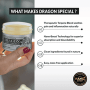 Dragon Pain Relief Super Strength Pain Relieving Balm, Terpene Blend, 2oz Jar