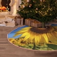thumbnail image 5 of Balery Sky Golden Sunflower Field A Printed Christmas Tree Skirt , Merry Christmas Party Christmas Tree Decoration,Adjustable Tree Skirt-48", 5 of 6