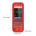 thumbnail image 3 of Portable 3-in-1 Handheld Oscilloscope Digital Multimeter, 2-Channel 50MHz Bandwidth, 250MSa/s Sampling Rate, 128Kbyte Record Length for Electronic Repair & Diagnostics, 8.5in, 3 of 8
