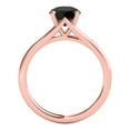 thumbnail image 4 of Aone 2 Carat Natural Black Diamond Wedding & Engagement Rose Gold 10K Ring for Women, 4 of 5