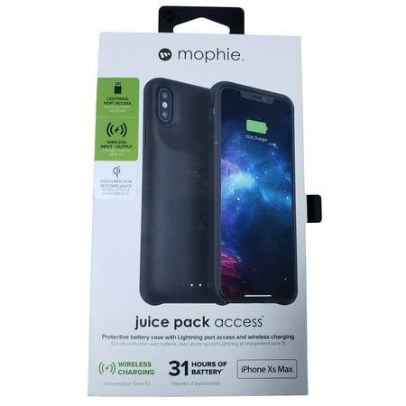 Mophie Juice Pack Access - Ultra-Slim Wireless Battery Case - Made for Apple iPhone Xs Max (2,200mAh) - Black
