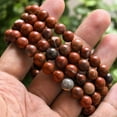 thumbnail image 3 of Natural redstone Bracelet Handmade Healing Crystal Bracelet for Energy Balance, Reiki Chakra Stone, Stretch Bead Gift for Women Men, 3 of 5