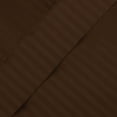 thumbnail image 3 of Superior Egyptian Cotton Embroidered 650 TC Deep Pocket Sheet Set, California King, Chocolate, 3 of 6
