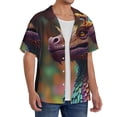 thumbnail image 2 of Kdxio Men's Hawaiian Shirt for Men Short Sleeve Shirt Rainbow Scales Fantasy Dragon Summer Casual Holiday Beach Button Down T-Shirts, 2 of 5