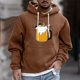 thumbnail image 1 of Sudadera con capucha para hombre, estilo casual, con cuello redondo, estampado, manga larga, blusa de poliéster, 1 of 5