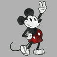 thumbnail image 2 of Boy's Mickey & Friends Mickey Mouse Retro Peace Sign Graphic Tee Athletic Heather Small, 2 of 5