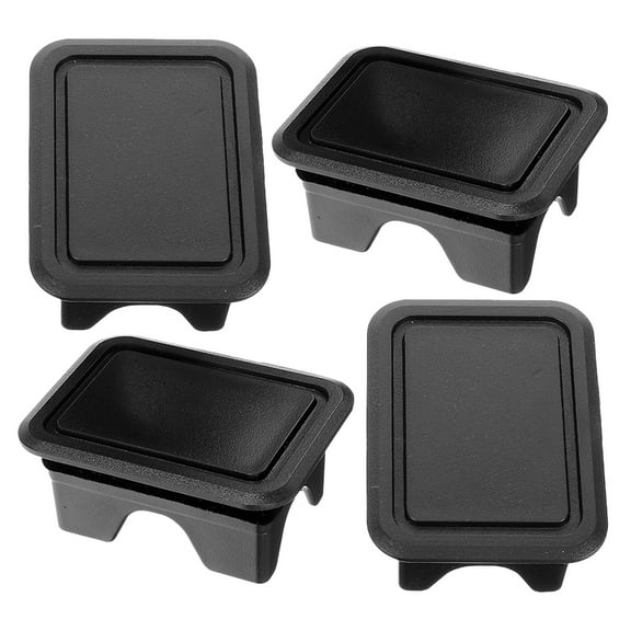 WASHWEPE Rear Truck Bed Rail Stake Pocket Caps Plastic 2 Pairs 2.36X1.77X0.98In