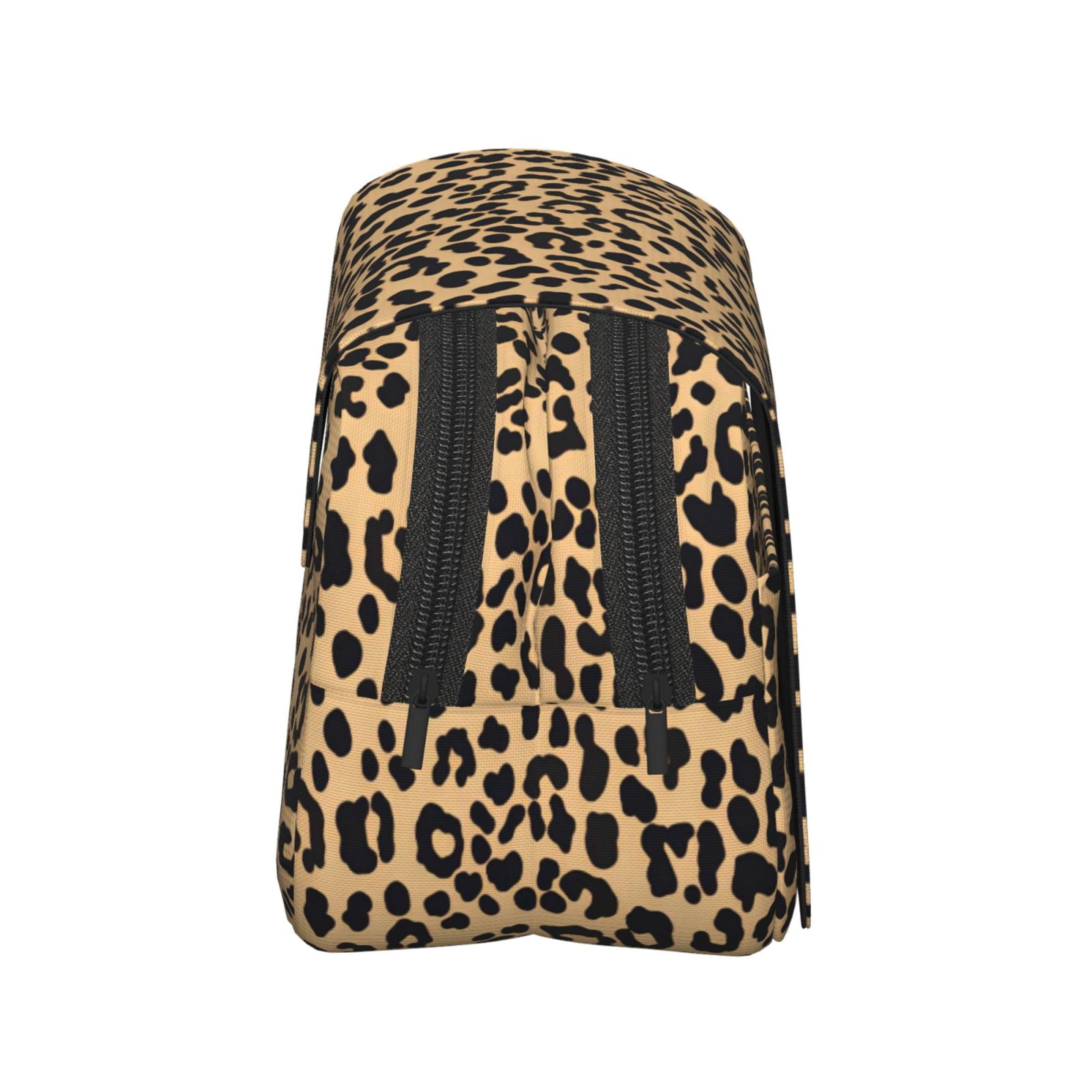 Large-Capacity Flip-Top Double-Layer Pencil Case, Multi-Functional Pocket Pen Case, Durable Stationery Organizer Leopard Print Pattern Background_3