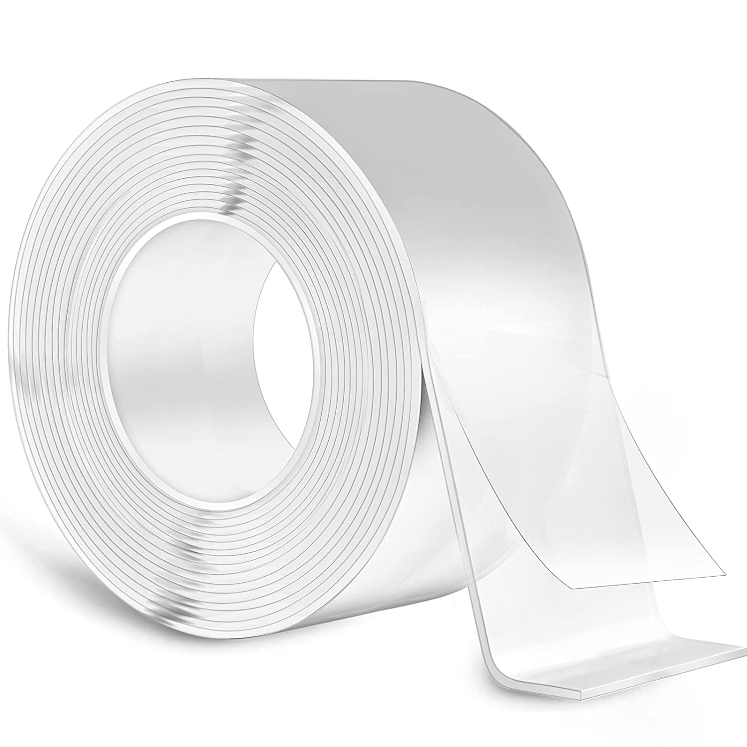 Double Sided Tape, 16.5ft x 2in x 0.08in Clear Sticky Removable Tape
