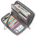 thumbnail image 1 of Cartera de mujer de PU con cepillo antirrobo, billetera de mujer de gran capacidad, billetera de múltiples tarjetas larga, 1 of 5