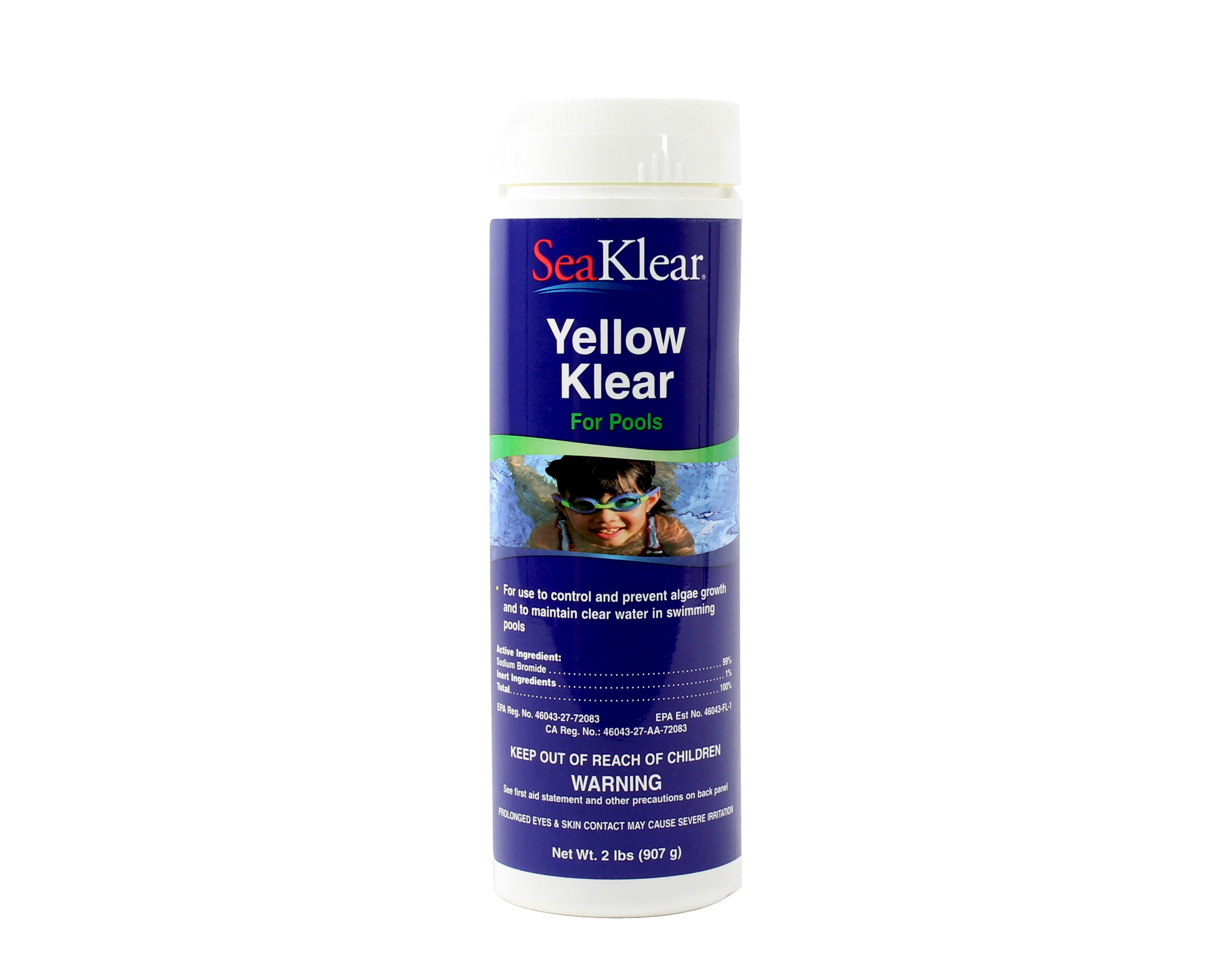 SeaKlear 1020004 Yellow Klear Pool Algaecide Green Algae Control