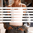 thumbnail image 3 of ZJXFGS Padded Lace Bralette for Women Crop Tops Spaghetti Strap V Neck Tank Top Slim Fit Camisole Beige 2XL, 3 of 6