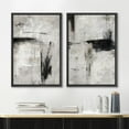 thumbnail image 2 of IDEA4WALL Framed Canvas Print Wall Art Set Grey & Black Abstract Shape Illustrations Modern Art Decorative Bohemian Chic Artwork for Living Room, Bedroom, Office - Black 24"x36"x3, 2 of 5