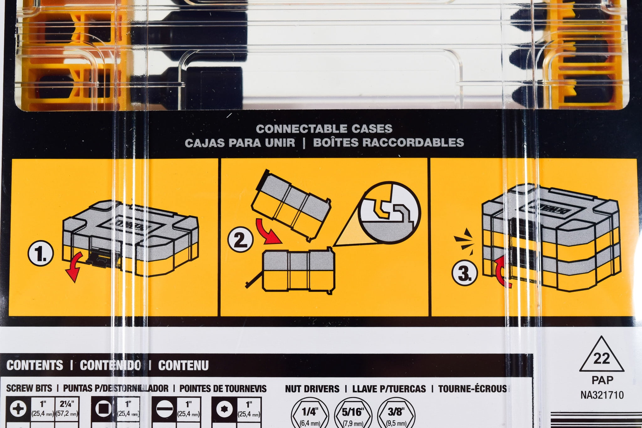DEWALT FlexTorq Impact Ready 35-Piece Bit Set with ToughCase+ (DWA2T35IR) – Connectable Storage, CNC-Machined Bits, Magnetic Screw Lock