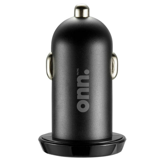 onn. Dual USB-A Ports 2.4 Amp Car Charger
