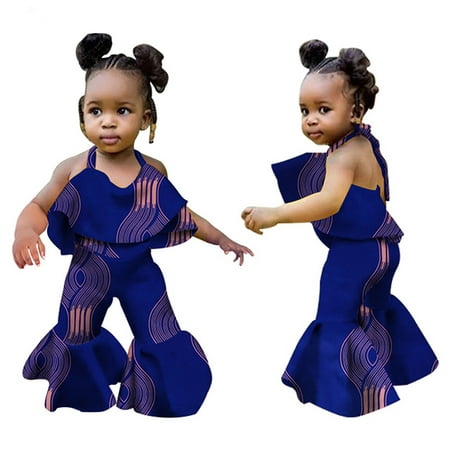 

pop seller Toddler Girl Jumpsuit 4t Toddler Girls Traditional Style Sleeveless Ruffles Girls Summer