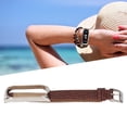 thumbnail image 4 of Leather Watch Straps, Leather Watch Strap Braided Pattern Soft Fashionable Breathable  For   Mi Band 6, 4 of 8