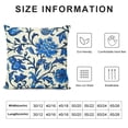 thumbnail image 6 of Jiayy Blue and White Porcelain Throw Pillow Cover Cushion Covers Traditional Chinese Calligraphy Culture Pillowcases Decorative Square Pillow Case for Home Bedroom Living Room 2pcs, 6 of 6
