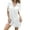White, variant on Women Swimsuit Coverup Shirt Dress Button Down Bathing Suit Cover Up Beachwear Jujube size