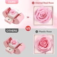 thumbnail image 3 of Collar de rosa rosa preservada de Moshen con 100 idiomas de amor, 3 of 7