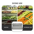 thumbnail image 2 of OULII Fruit Display Rack Fruit Guardrail Plastic Black Practical Design Supermarket Displays 1Pcs, 2 of 8