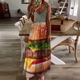 thumbnail image 4 of Hamburger Sleeveless Dress Loose Women's Dress Dresses Luxury Evening Dresses, 4 of 9
