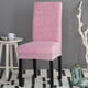thumbnail image 2 of Funda elástica extraíble para silla de comedor, protector de asiento de taburete, 1 colores. Rosado, 2 of 8