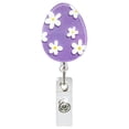 thumbnail image 2 of Easter Egg-Shaped Rotating Id Card Holder,Egg Shaped Easter Tag Holder Cute Card Clips |Egg Doctor Retractable Easy Pull Buckle Cute Easter Card Clip Easter Egg Badge Reel Clips for Teacher Doctor, 2 of 7