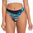 thumbnail image 1 of Balery Starry Sky Colorful Crocodile Tangas de Algodón para Mujer con Estampado – Ropa Interior Sexy, Transpirable, G-string-X-Large, 1 of 6