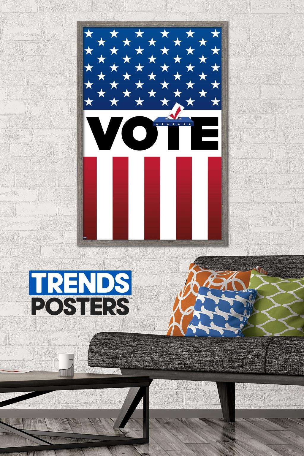 Vote Wall Poster, 22.375" x 34" Framed