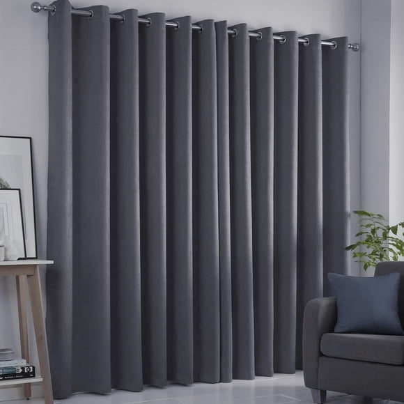 LETTURE 2 Paneles Cortinas Blackout con Aislamiento Térmico para Estar/Recámara Ventana, con Ojales en la Parte Superior, Reducción Ruido, 100% Poliéster Te