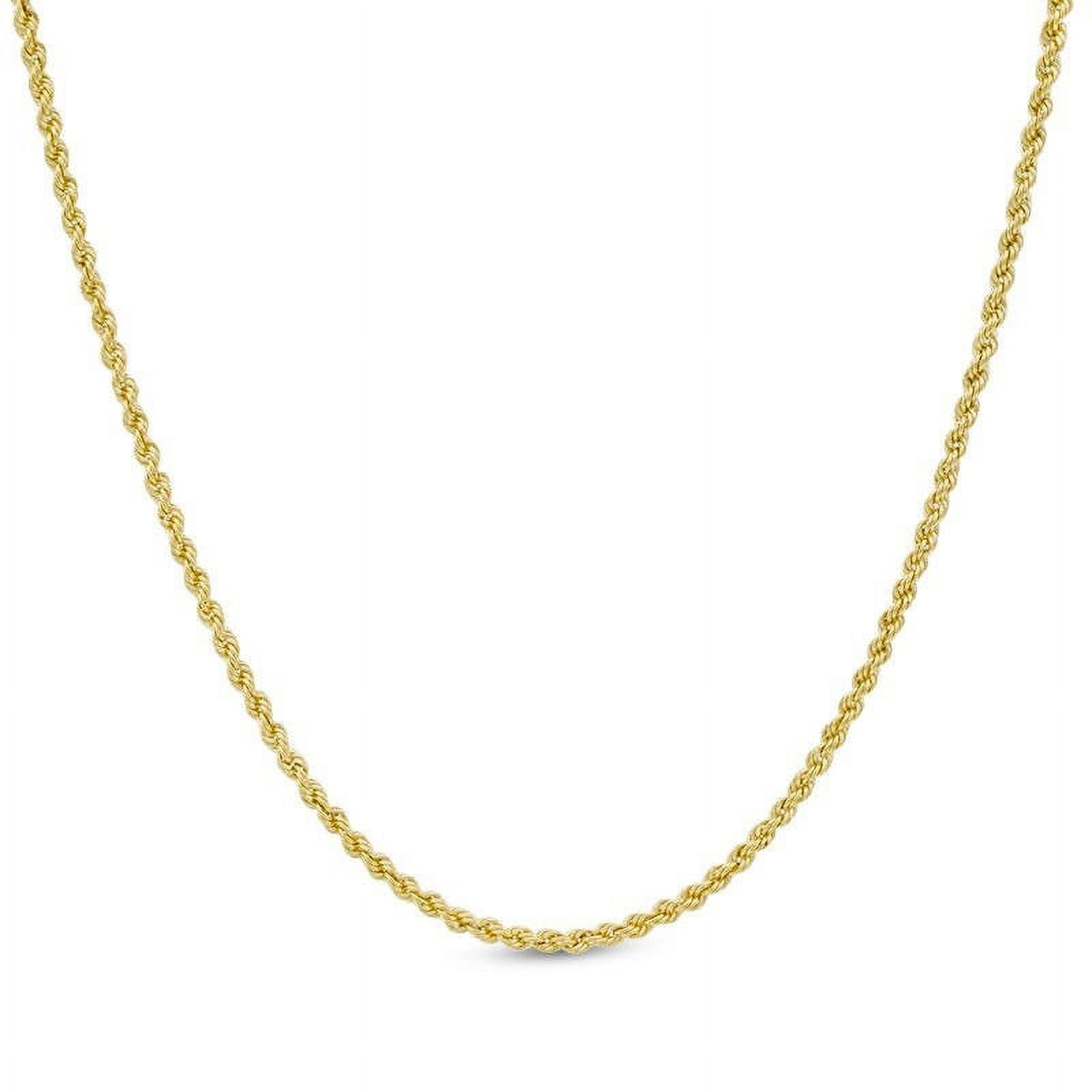 Beautiful 14K Genuine Solid Yellow Gold Rope Necklace Chain 16"-30"