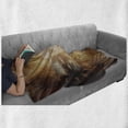 thumbnail image 6 of Psychedelic Soft Flannel Fleece Throw Blanket, Gothic Spooky Birth Life Death and Skull Baby Face Artwork Design, Cozy Plush for Indoor and Outdoor Use, 60" x 80", Tan Yellow, by Ambesonne, 6 of 6