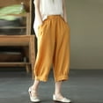 thumbnail image 7 of Women’s Pants Wide Straight Leg Baggy Pant Capri Pants Casual Outfits Comfy Pants Trendy Womens Pants, 7 of 7