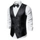 thumbnail image 2 of Camiseta de Moda de Corbata para Hombre con Bolsillos de Impresión, Blusa sin Mangas con Cuello en V para Uso Casual Y Diario, 2 of 5